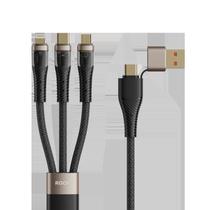 Cabo Transparency Multi PD 3 em 2 100W - G20 da ROCK Cabo Transparency Multi PD 3 em 2 100W - G20 da ROCK