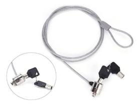 Cabo Trava De Segurança Notebook Pc Cadeado 2 Chaves 1m