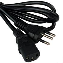 Cabo Tripolar 1,5m Padrão Inmetro para Fonte de Monitor PC Cabo Tripolar 1,5m Padrão Inmetro para Fonte de Monitor PC