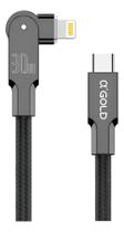 Cabo Turbo 180 Usb-c Para Iphone Lightning 30w A' Gold Cb90 Cabo Turbo 180 Usb-c Para Iphone Lightning 30w A' Gold Cb90