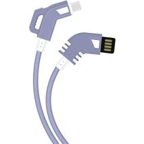 Cabo Turbo 90 Tipo C 1,2m Roxo Flex, X-CELL, XC-CD-89