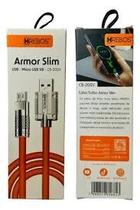 Cabo turbo armor slim micro usb v8 - cb-205v 1m
