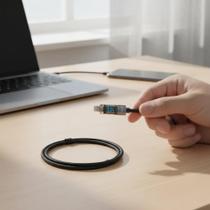 Cabo Turbo Basike Usb-c Para Iphone Lightning Pd27w Led Tipo Preto