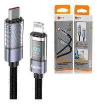 Cabo Turbo Basike Usb-c Para Iphone Lightning Pd27w Led Tipo Preto