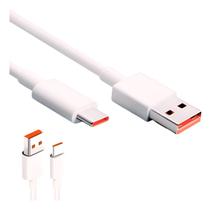 Cabo Turbo Charge 5A Compatível Note Mi Redmi Poco 5 Pro Branco 1 Metro