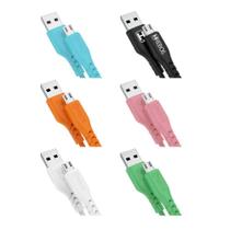 Cabo Turbo Colorido Reforçado 1M Micro USB V8