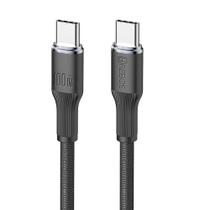 Cabo Turbo Hrebos Cb-374c Soft Black 100w Usb-c P/ Usb-c 2m