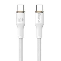 Cabo Turbo Hrebos Cb-374c Soft White 100w Usb-c P/ Usb-c 2m