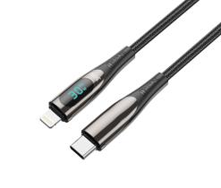 Cabo Turbo Hrebos Cb-384i View Display Usb-c P/ Lightng 2m Preto Cabo Turbo Hrebos Cb-384i View Display Usb-c P/ Lightng 2m Preto