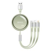 Cabo Turbo Longo 3 em 1 Micro-USB Type-C Lightning 1 Metro Tipo C