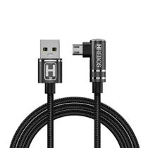 Cabo Turbo Micro USB V8 3.0A Formato Lateral HRebos HS-179