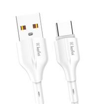 Cabo Turbo Tipo-C 1M Kafei CBC006 - Carregamento Rápido e Segurança Garantida