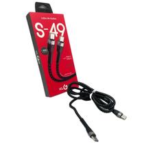 Cabo Turbo Usb-c P/ Usb-c Superior 60w 1m S-49 Cor Preto