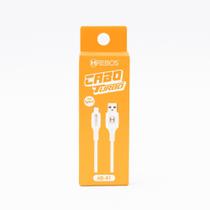 Cabo Turbo USB Para Tipo C 1 Metro Branco Hrebos HS-41