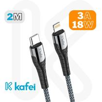 Cabo type-c / lightning nylon trançado 2metros