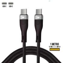 Cabo Type C x Type C Turbo 1m CB816 Kimaster - Preto