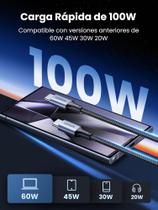 Cabo UGREEN 100W Tipo-C 5A PD 2 Metros compatível Galaxy S24 S23 S22 S21 Ultra S20 FE Cabo UGREEN 100W Tipo-C 5A PD 2 Metros compatível Galaxy S24 S23 S22 S21 Ultra S20 FE