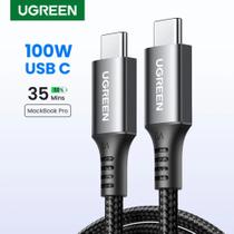 Cabo UGREEN 100W USB-C para USB-C 20/V5A PD 3.0 ( 2 Metros ) Carregamento rápido e sincronização