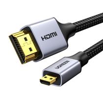 Cabo UGREEN 4K Micro HDMI para HDMI 3m em alumínio trançado