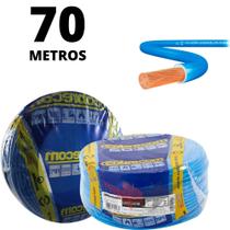 Cabo Unipolar Com Revestimento Em Pvc Azul 4,0mm 70 Metros