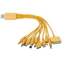 Cabo USB 10 em 1 Multifuncional para Carregamento e Transferência de Dados