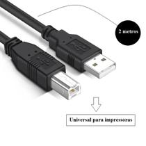 Cabo USB 2.0 A/B Impressora 2 Metros