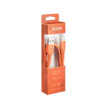 Cabo USB 2.0 AM para USB Lightning Elgin 1m Laranja Cabo USB 2.0 AM para USB Lightning Elgin 1m Laranja