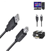 Cabo USB 2.0 Impressora Universal 1,8m conectores reforçados Cabo USB 2.0 Impressora Universal 1,8m conectores reforçados