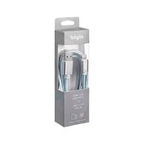 Cabo USB 2.0 Lightning Nylon Cinza - 1,5M 480Mbps Cabo USB 2.0 Lightning Nylon Cinza - 1,5M 480Mbps