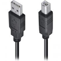Cabo USB 2.0 para Impressora e Multifuncional 1,8M Alta Velocidade 480MBPS a Macho X B Preto