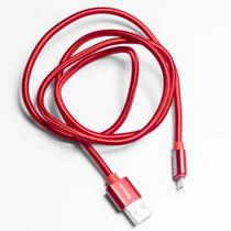 Cabo Usb 2.0 Para Micro Usb 1 Metro Hayom Cb1117 Vermelho Cabo Usb 2.0 Para Micro Usb 1 Metro Hayom Cb1117 Vermelho