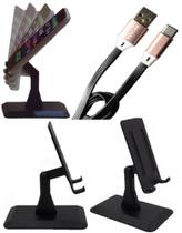 Cabo Usb 2.0 Para Usb Type C - 1.0 Metros Hayom - Cb1119 + SUPORTE DE MESA P/CELULAR Cabo Usb 2.0 Para Usb Type C - 1.0 Metros Hayom - Cb1119 + SUPORTE DE MESA P/CELULAR