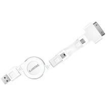 Cabo USB 2.0 Retrátil 3 em 1 (DOCK - Micro USB - Mini USB) Comtac USBIBNS-9200