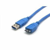 Cabo USB 3.0 AM para HD Externo 50 CM - Azul - Exbom