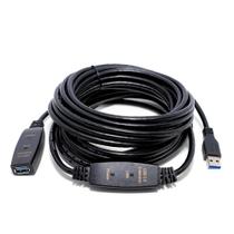 Cabo usb 3.0 amplificado macho x femea 10m