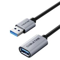 Cabo Usb 3.0 Extensão Extensor Macho Fêmea Webcam Mouse 1,5m - CableTime