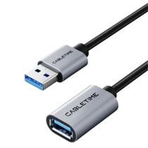 Cabo Usb 3.0 Extensão Extensor Macho Fêmea Webcam Mouse 50cm