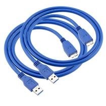Cabo USB 3.0 Para Case Hd Externo 1 metro Kit com 2 un