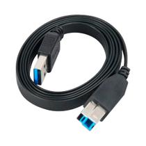 Cabo USB 3.0 para impressora - AMBM - 1,50 metros - Akasa Proslim - AK-CBUB14-15BK
