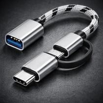 Cabo USB 3.0 Tipo C e Micro USB 1 Metro para Carregamento e Dados