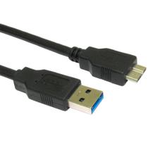 Cabo USB 3.1 para HD Externo - 1,2 metros - USB para USB Micro B - 5GBs - Preto - Chip Sce 018-7707