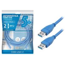 Cabo USB 3.1 USB A Macho + USB A Macho 3.1 2M