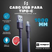 Cabo USB 3.1A Tipo-C 1 Metro SUMERX Cabo USB 3.1A Tipo-C 1 Metro SUMERX