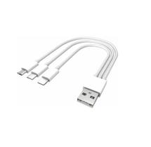 Cabo Usb 3 Em 1 Com 3 Saídas V8, Tipo C