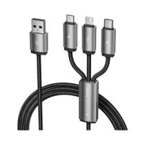 Cabo USB 3 Em 1 De Carregamento Rápido Para iPhone 14 13 12 Huawei Xiaomi Tipo C Micro Toocki