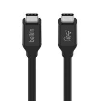 Cabo USB 4 Belkin 0,8 m, certificado USB IF, fornecimento de energia de 100 W Cabo USB 4 Belkin 0,8 m, certificado USB IF, fornecimento de energia de 100 W
