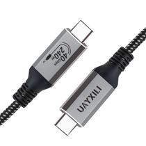 Cabo USB 4 UAYXILI Thunderbolt 4 240 W Carga rápida 8K 40 Gbps