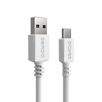 Cabo USB a 3.0 Macho P/ USB TIPO-C - Branco - 1 Metro - PUCAP3-1B Cabo USB a 3.0 Macho P/ USB TIPO-C - Branco - 1 Metro - PUCAP3-1B