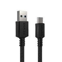Cabo USB a 3.0 Macho P/ USB TIPO-C - Preto - 3M - NYLON - CBPY003P Cabo USB a 3.0 Macho P/ USB TIPO-C - Preto - 3M - NYLON - CBPY003P