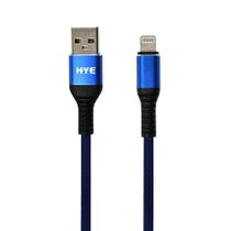Cabo USB-A A Lightning Hye HYE25BL - Azul 1.2 Metros